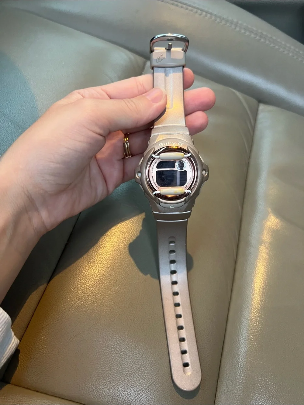 Casio Baby-G Rose-Tone Digital Resin Sport Watch